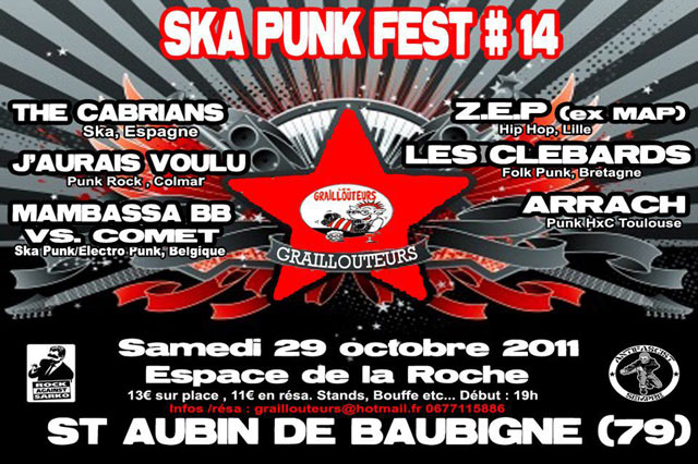 Ska Punk Fest #14 le 29 octobre 2011 à Saint-Aubin-de-Baubigné (79)