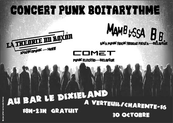 Concert Punk boitarythme au Dixieland Café le 30 octobre 2011 à Verteuil-sur-Charente (16)