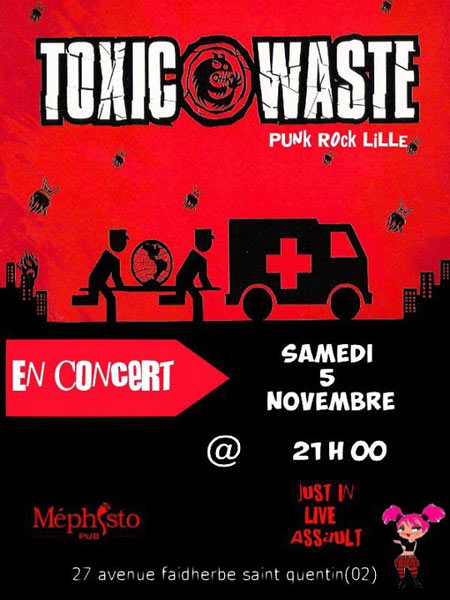 Toxic Waste au Méphisto Pub le 05 novembre 2011 à Saint-Quentin (02)