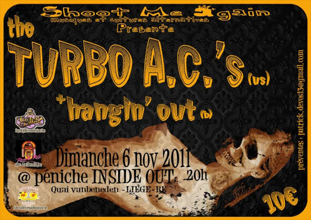 The Turbo AC's + Hangin' Out à la Péniche Inside Out le 06 novembre 2011 à Liège (BE)