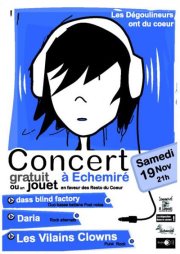 Concert Rock'n'roll au profit des restos du coeur le 19 novembre 2011 à Echemiré (49)