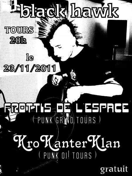 Les Frottis de l'Espace + Kro Kanter Klan au Black Hawk le 23 novembre 2011 à Tours (37)