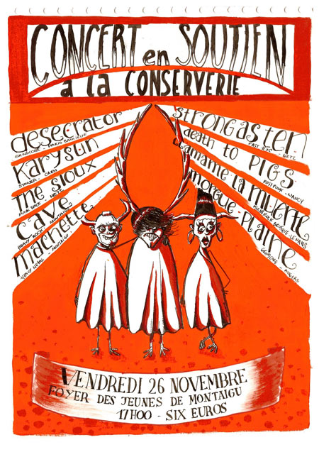 Concert en soutien à la Conserverie au Foyer des Jeunes le 26 novembre 2011 à Montaigu (85)