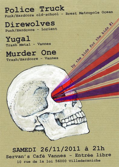 Police Truck + Direwolves + Yugal + Murder One au Servan's Café le 26 novembre 2011 à Vannes (56)