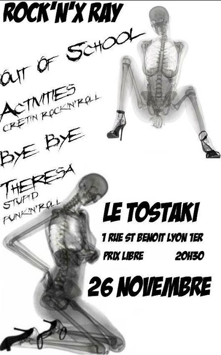Bye Bye Theresa + Out Of School Activities au Tostaki le 26 novembre 2011 à Lyon (69)