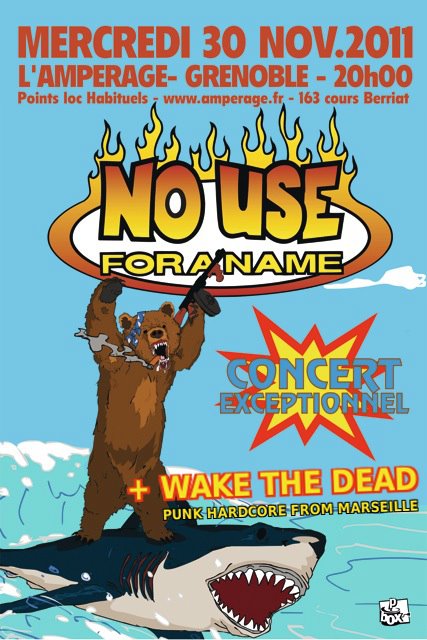No Use For A Name + Wake The Dead à l'Ampérage le 30 novembre 2011 à Grenoble (38)