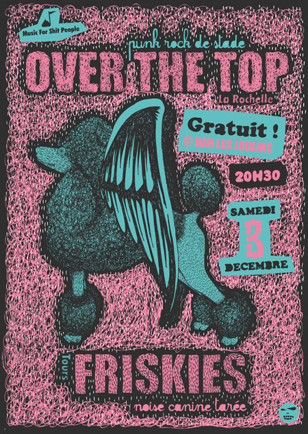 Over The Top + Friskies aux Joulins le 03 décembre 2011 à Tours (37)