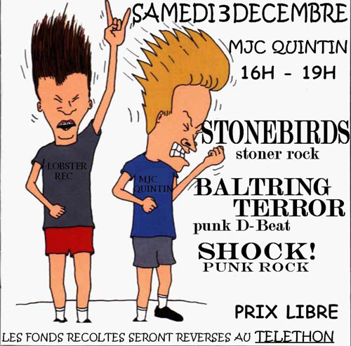 Stonebirds + Baltring Terror + Shock! à la MJC le 03 décembre 2011 à Quintin (22)