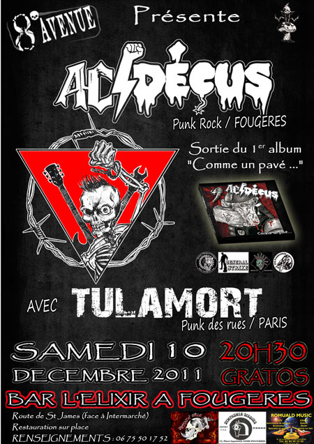 Concert 8ème Avenue le 10 décembre 2011 à Fougères (35)