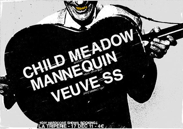 Child Meadow + Mannequin + Veuve SS à la Triperie le 17 décembre 2011 à Lyon (69)