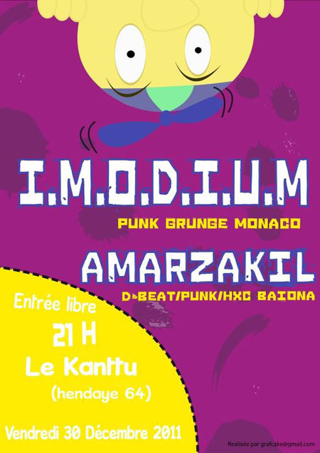 I.M.O.D.I.U.M + Amarzakill au Kanttu le 30 décembre 2011 à Hendaye (64)