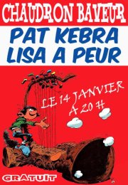 Pat Kebra + Lisa A Peur au Chaudron Baveur le 14 janvier 2012 à Beauvais (60)