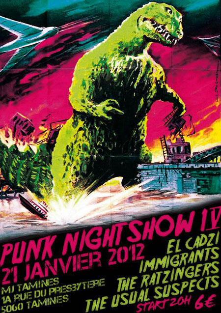 Punk Night Show IV à la Maison des Jeunes le 21 janvier 2012 à Tamines (BE)
