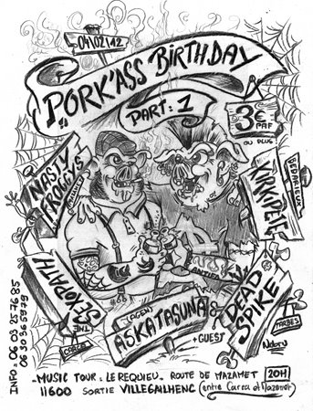 Pork'Ass Birthday à la Salle Music Tour le 04 février 2012 à Conques-sur-Orbiel (11)