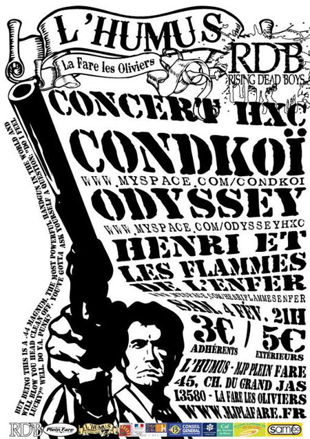 Condkoï + Odyssey + Henri et les Flammes de l'Enfer à L'Humus le 04 février 2012 à La Fare-les-Oliviers (13)