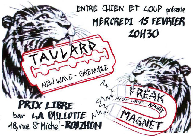 Taulard + Freak Magnet à la Paillote le 15 février 2012 à Rennes (35)