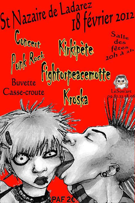 Concert Punk Rock le 18 février 2012 à Saint-Nazaire-de-Ladarez (34)