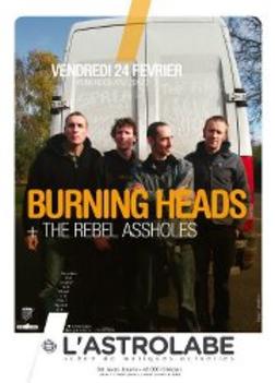 Burning Heads + Rebel Assholes + Monde de Merde à l'Astrolabe le 24 février 2012 à Orléans (45)