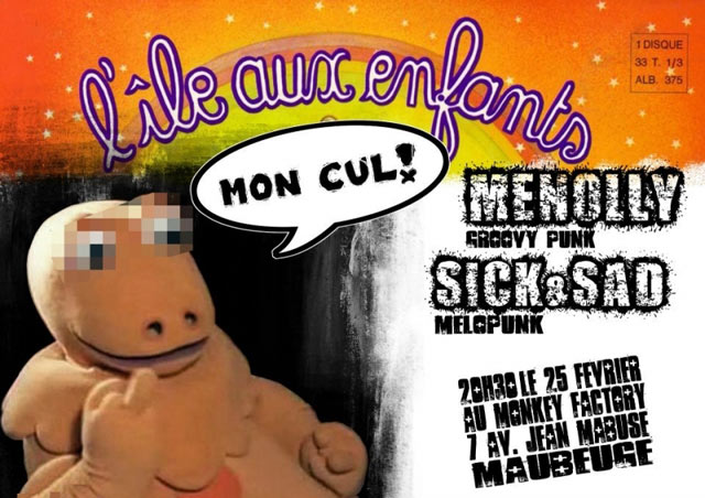 Menolly + Sick & Sad au Monkey Factory le 25 février 2012 à Maubeuge (59)