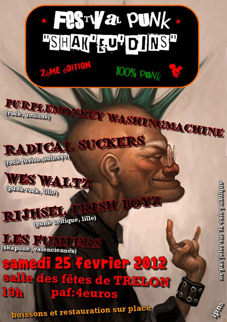 Festival Shak'eu'dins 2 à la Salle des Fêtes le 25 février 2012 à Trélon (59)