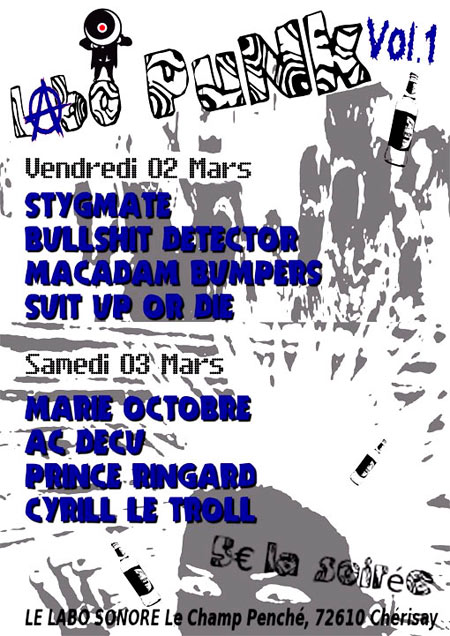Labo Punk #1 le 02 mars 2012 à Chérisay (72)