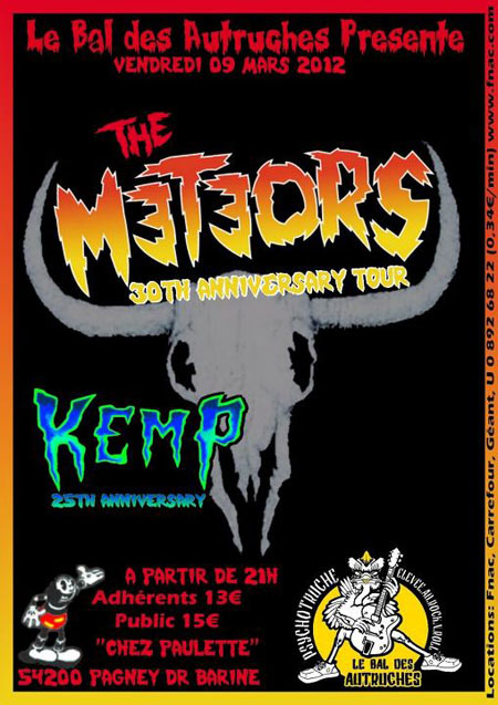 The Meteors + Kemp chez Paulette le 09 mars 2012 à Pagney-derrière-Barine (54)