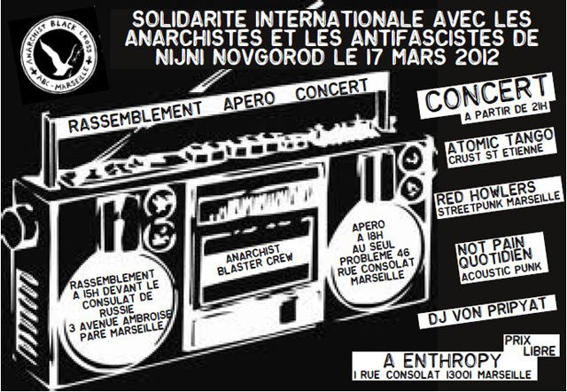 Solidarité internationale avec les anarchistes de Nijni Novgorod le 17 mars 2012 à Marseille (13)
