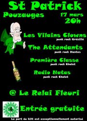 St Patrick The Attendants, Les Vilains Clowns, Radio Natas, PC le 17 mars 2012 à La Meilleraie-Tillay (85)