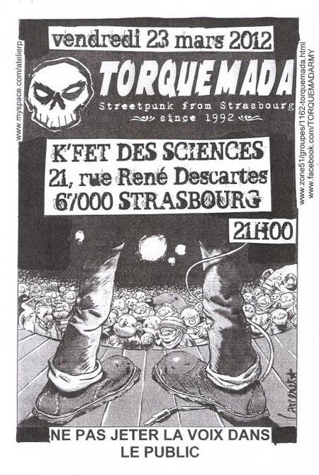 Torquemada à la K'Fet des Sciences le 23 mars 2012 à Strasbourg (67)