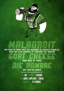 Maladroit + Goat Cheese + Die Hombre au bar Laplace le 30 mars 2012 à Caen (14)