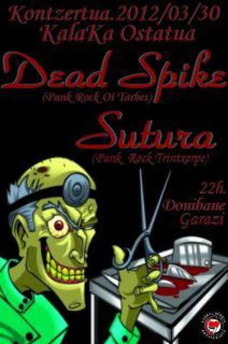 Dead Spike + Sutura au Kalaka le 30 mars 2012 à Saint-Jean-Pied-de-Port (64)
