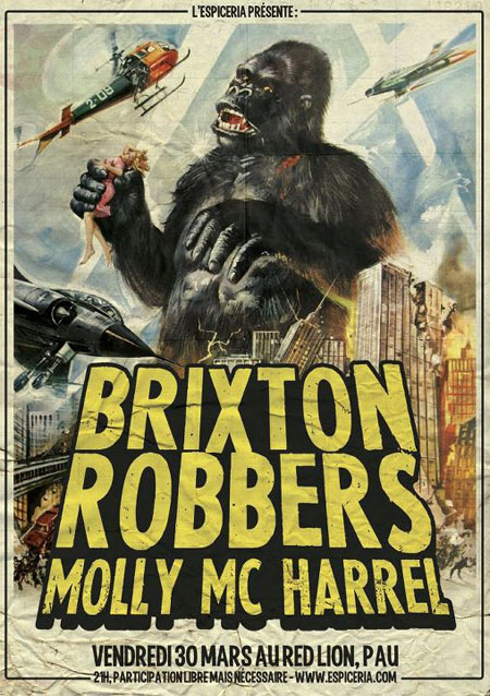 Brixton Robbers + Molly McHarrel au Red Lion le 30 mars 2012 à Pau (64)