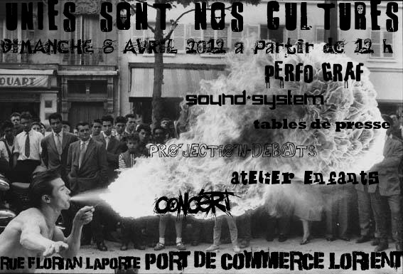 Unies sont nos cultures le 08 avril 2012 à Lorient (56)
