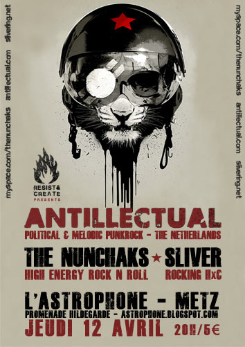 Antillectual + Sliver + The Nunchaks + BGdu57 à l'Astrophone le 12 avril 2012 à Metz (57)