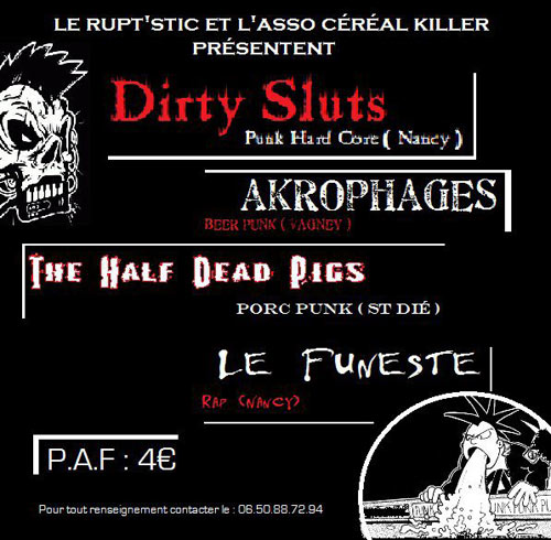 Concert Punk au Rupt'Stic le 14 avril 2012 à Rupt-sur-Moselle (88)