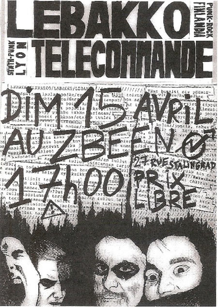 Lebakko + Télécommande au Zbeen le 15 avril 2012 à Grenoble (38)