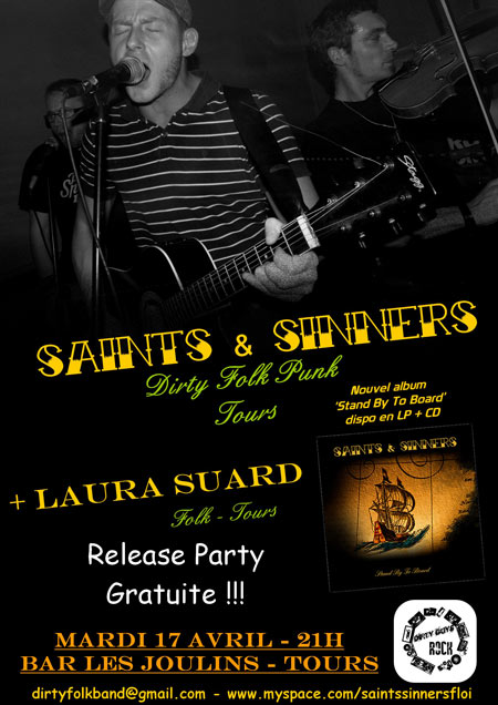 Saints & Sinners + Laura Suard le 17 avril 2012 à Tours (37)