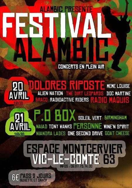 Festival Alambic à l'Espace Montcervier le 20 avril 2012 à Vic-le-Comte (63)