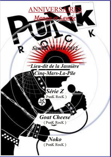 Série Z + Goat Cheese + Noko le 28 avril 2012 à Cinq-Mars-la-Pile (37)