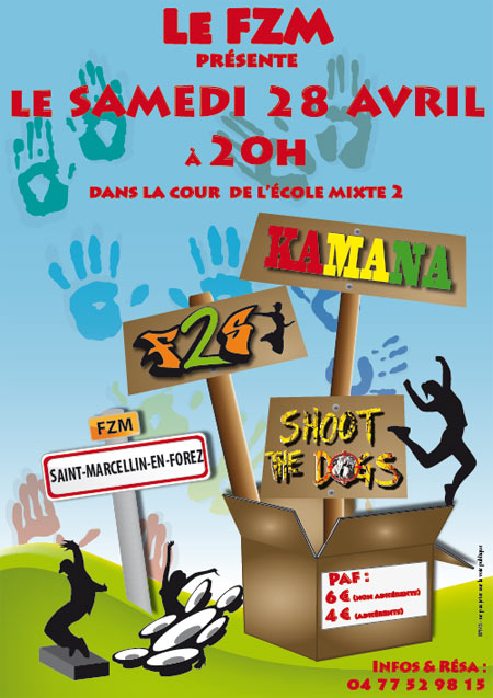 Concert (Folklore de la Zone Marcellinoise) Cour de l'Ecole le 28 avril 2012 à Saint-Marcellin-en-Forez (42)