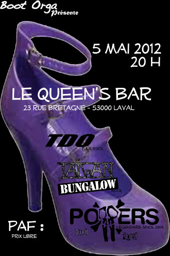 Taiwan Bungalow + Poppers + TDO au Queen's Bar le 05 mai 2012 à Laval (53)