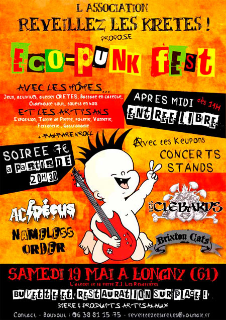 Eco-Punk Fest à l'Atelier de la Pierre le 19 mai 2012 à Longny-au-Perche (61)