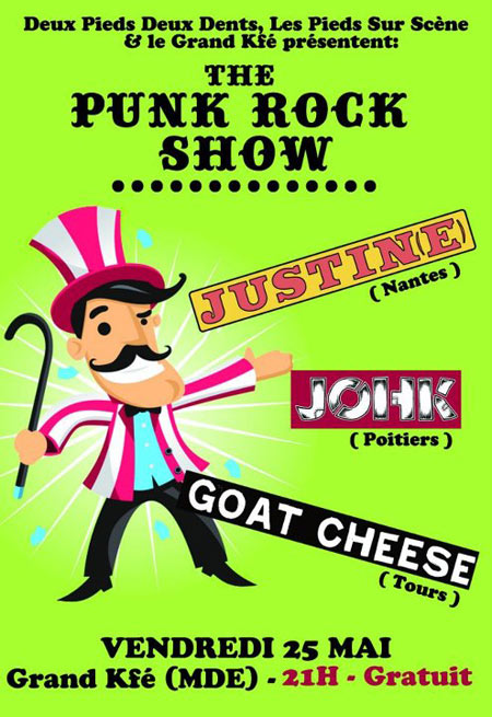 Justin(e) + Johk + Goat Cheese au Grand Kfé le 25 mai 2012 à Poitiers (86)