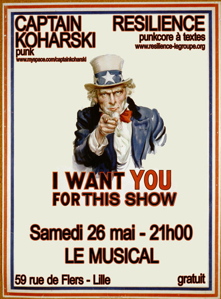 Captain Koharski + Resilience au Musical le 26 mai 2012 à Lille (59)