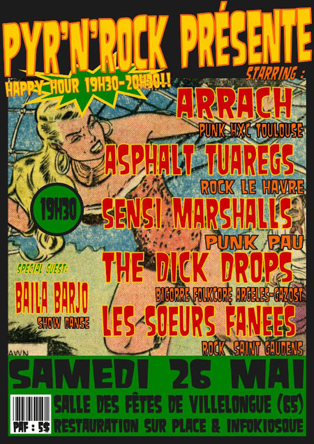 Concert punk and co le 26 mai 2012 à Villelongue (65)