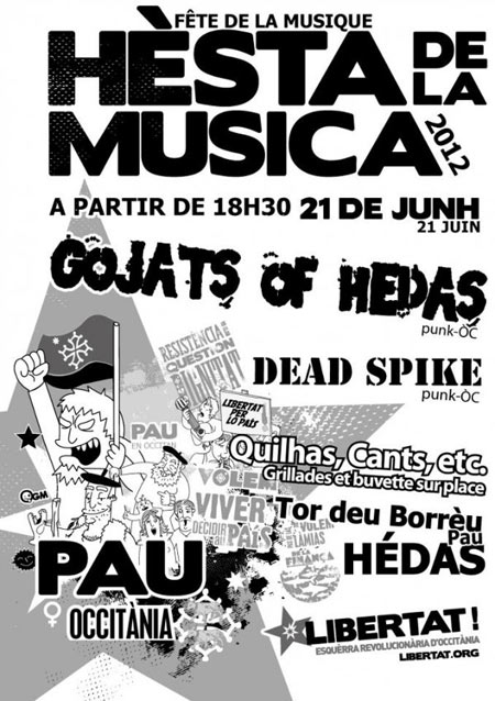 Gojats of Hedas + Dead Spike à la Tour du Bourreau le 21 juin 2012 à Pau (64)