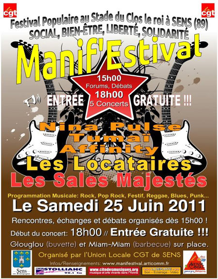 2ème Manif'Estival le 23 juin 2012 à Sens (89)