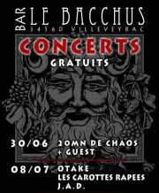 20mn de Chaos au bar Le Bacchus le 30 juin 2012 à Villeveyrac (34)