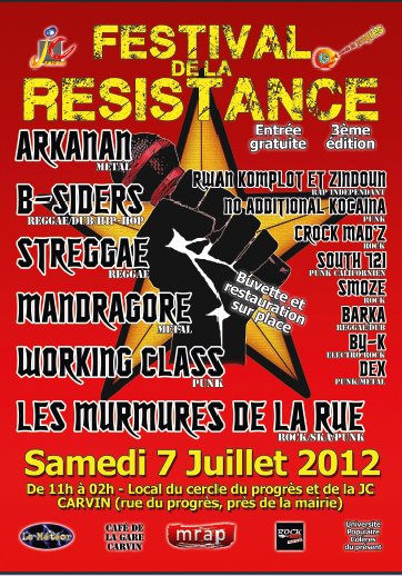 Festival de la Résistance le 07 juillet 2012 à Carvin (62)