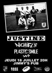 Justin(e) + Nichiel's + Plastic Smile au Jimmy's Pub le 18 juillet 2012 à Strasbourg (67)